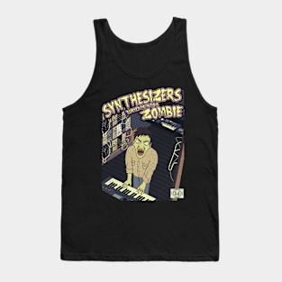 Funny Synthesizer Zombie Tank Top